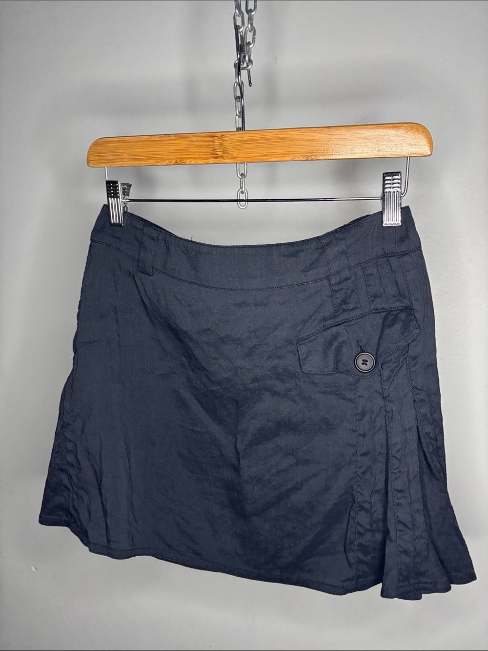 Vintage Y2K Emporio Armani Navy Blue Mini Skirt US Size 2